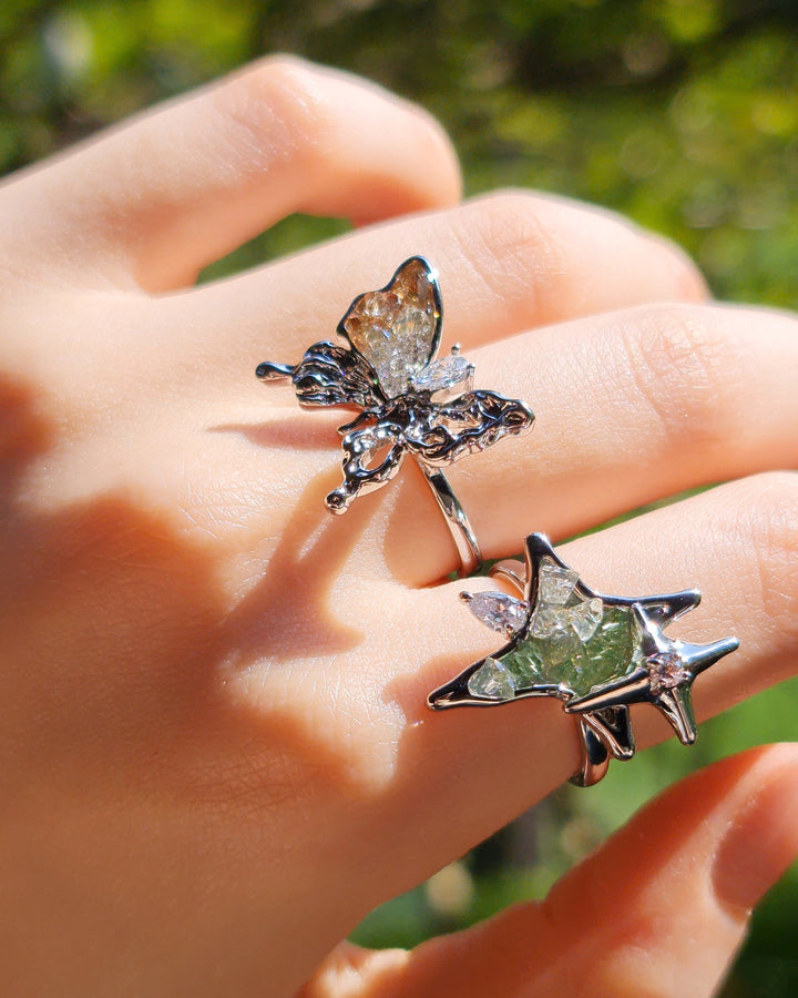 Amber Wings and Starry Fade Rings - Nikaneko