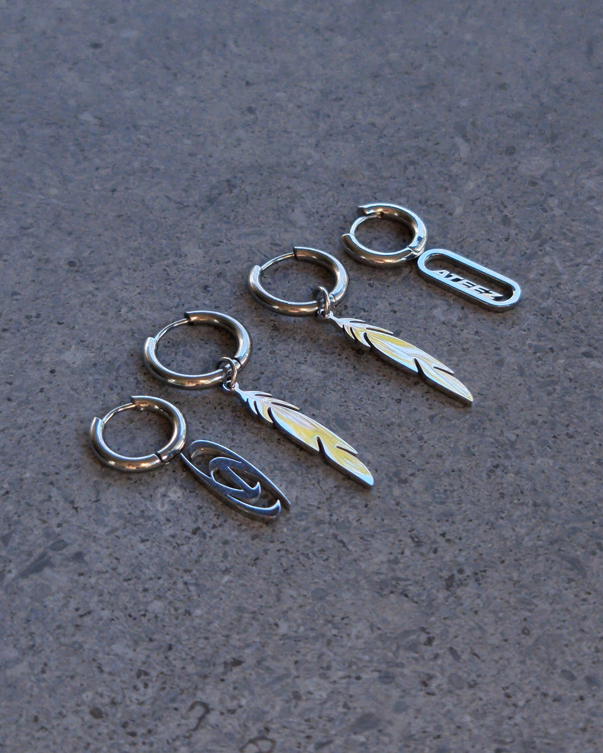 Ateez Halazia Mystical Feather Earrings - Nikaneko