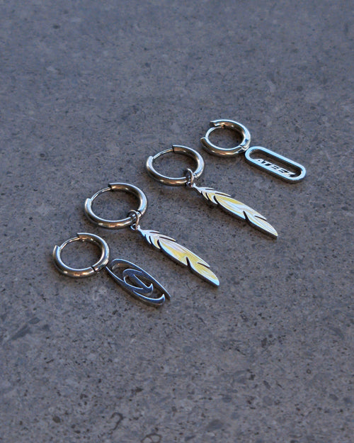 Ateez Halazia Mystical Feather Earrings - Nikaneko