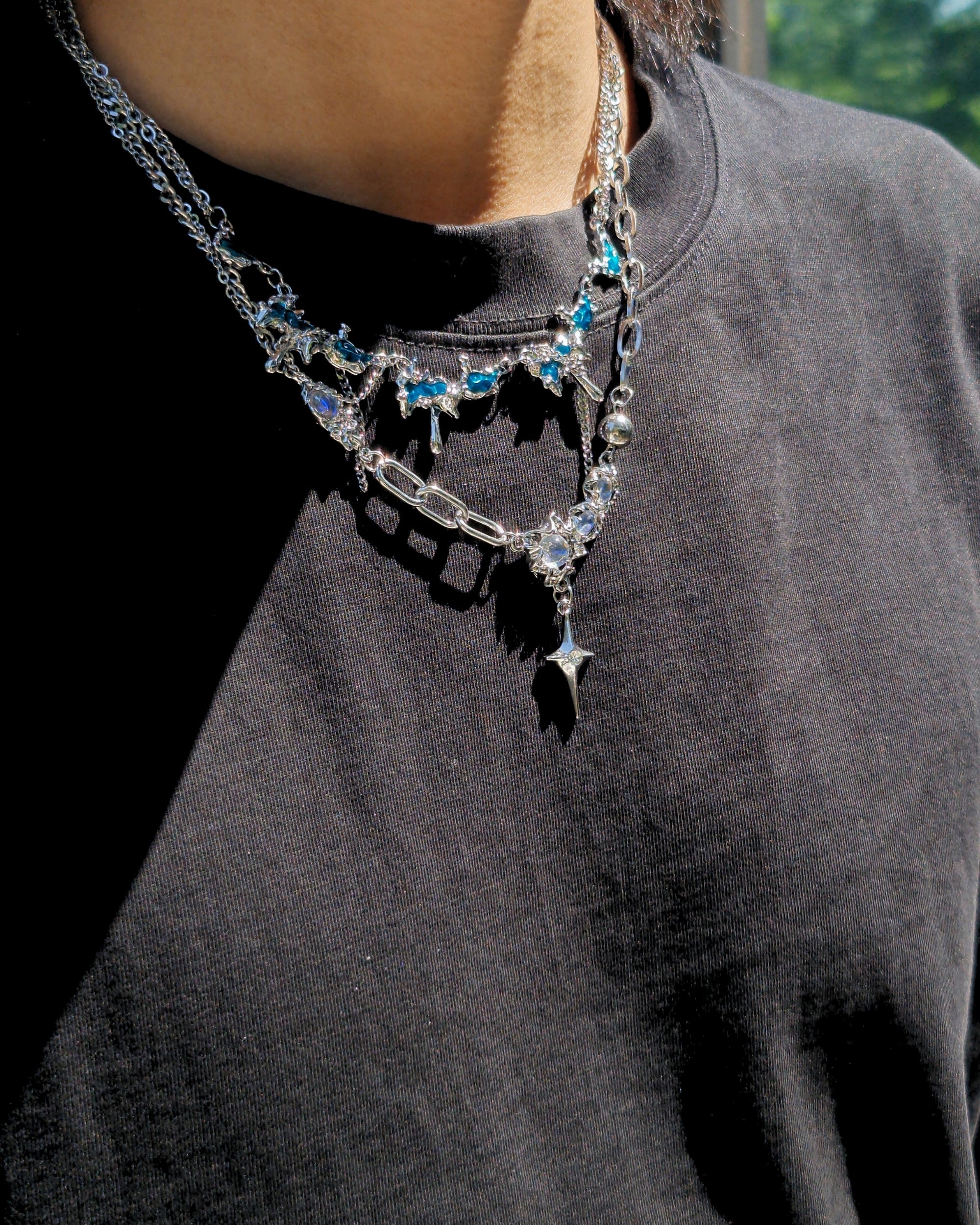 Ocean Blue Necklace - Nikaneko