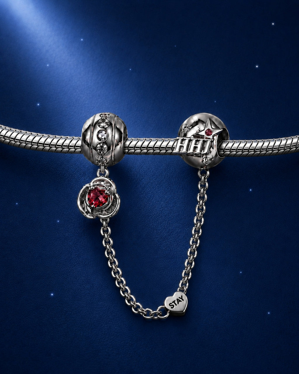 Hyunjin Rose Safety Chain Charm