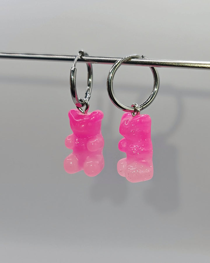 Earrings Pink Gummy Bears Felix NoEasy Stray Kids - Nikaneko